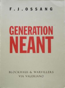 Couverture_Génération Néant